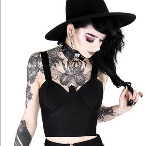NWT Restyle Black Bustier Corset Top